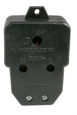 COUPLER JANUS 2*16AMP RUBBER - 