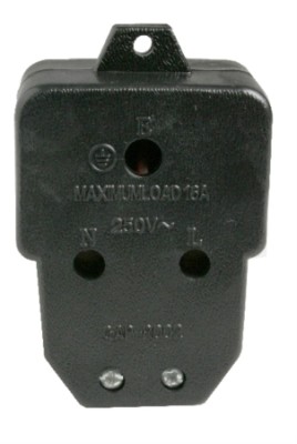 COUPLER JANUS 2*16AMP RUBBER - 