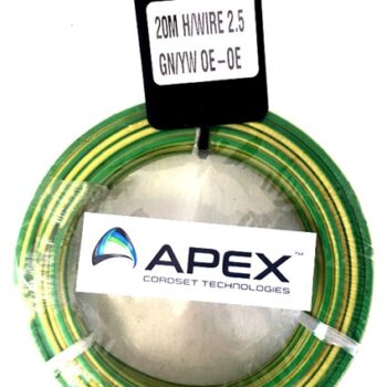 WIRE HOUSEWIRE PREPACK GREEN/YEL 2.5MM X 20MT