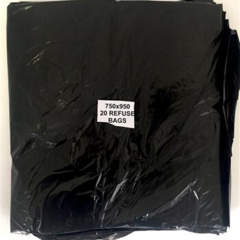 REFUSE BAGS BLACK (20 S) 750MM*950MM*30#