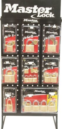 PADLOCK MASTER.DISP KIT COUNTER STAND 47 - MAS3000 - 