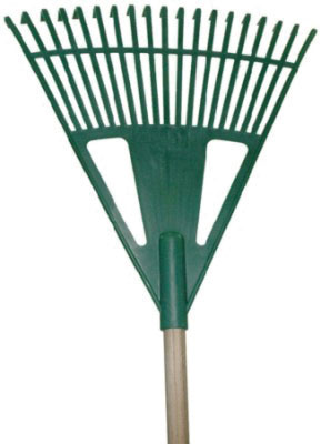 RAKE FAN LEAF PLASTIC C/W HNDL (MIN PACK 5)