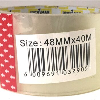 TAPE PACKAGING CLEAR 48MMX40MT