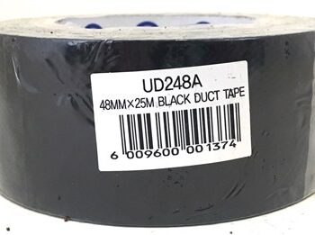 TAPE DUCT BLACK 48MMX25MTR