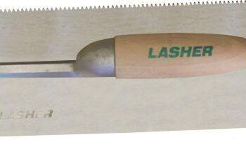 TROWEL FLOOR LASHER 280MM SERATED EDGE POLY HNDL FG10062 DIS