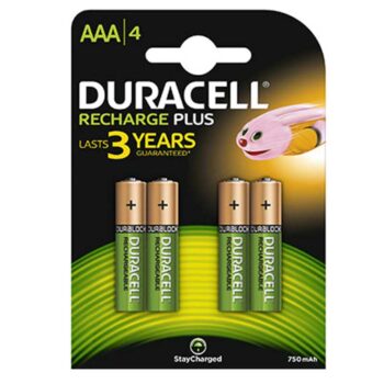 BATTERY DURACELL RECHARGEABLE REMOTE AAA 4 S 800MAH - 
