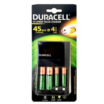 BATTERY DURACELL CHARGER VALUE +2AA+2AAA RECHARGE CEF27 - 