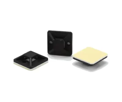 Black Cable Tie Cradles - 