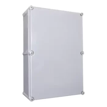 Plastic Enclosure with grey lid and Chassis Plate - 